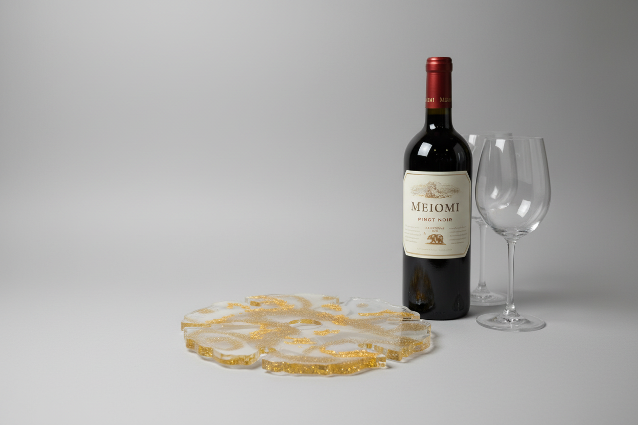 6-Glass Wine Bottle Caddy & Server