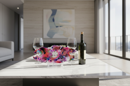 2-Glass Wine Bottle Caddy & Server