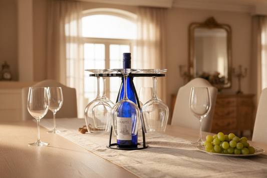 6-Glass Wine Bottle Caddy & Server